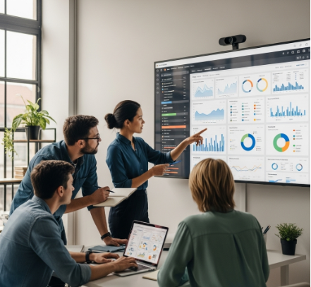 Marketing Team Analyzing Campaigns