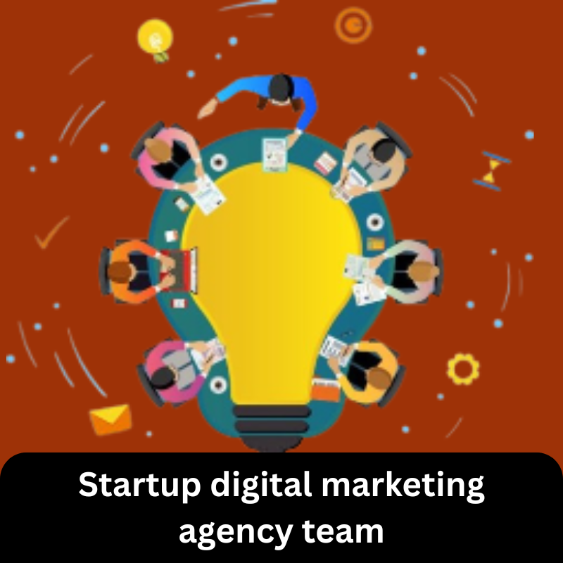 Startup digital marketing agency team